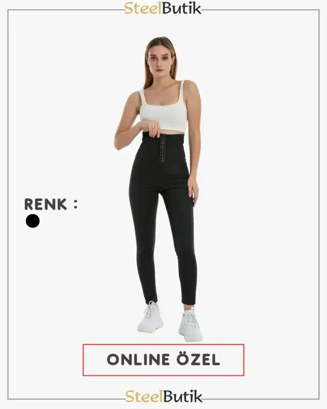Yüksek Bel Agraflı Termal Tayt
